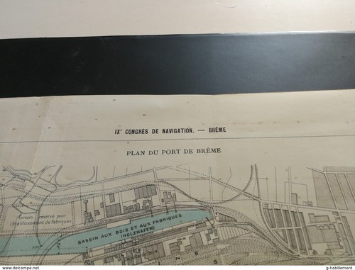 ANNALES PONT et CHAUSSEES (Allemagne) IXe congrès de navigation - Brème 1903 - Imagen 2 de 3