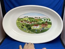 VILLEROY & BOCH DESIGN NAIF VERY LARGE OVAL BAKING DISH 14 3/4” LAPLAU
