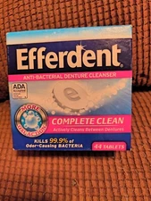 Efferdent Anti-Bacterial Denture Cleanser Complete Clean Tablets 44 ct
