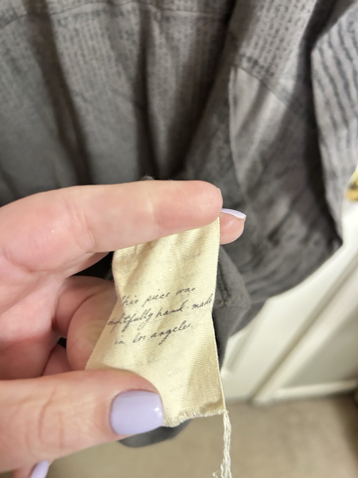 RAQUEL ALLEGRA Basic Gray Dolman Sleeve Dress Siz… - image 4