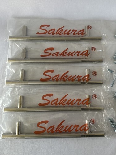10 neue Sakura T-Bar Schubladenschrank zieht 5 Zoll Mitte zu Mitte Edelstahl Hardware - Bild 20 von 21