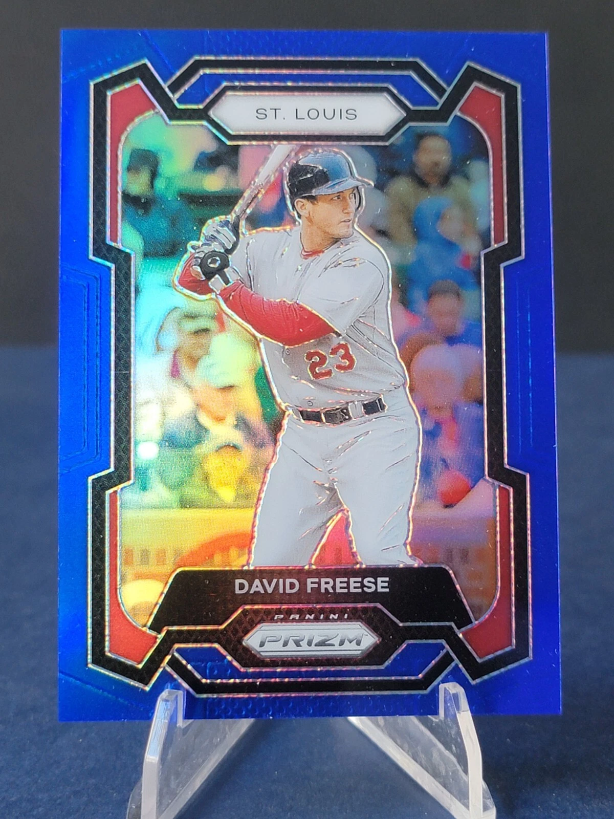 2024 Panini Prizm Baseball David Freese Blue Prizm /199 St Louis Cardinals
