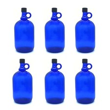 6er-Set Glasballon aus Blauglas 2 Liter inkl....