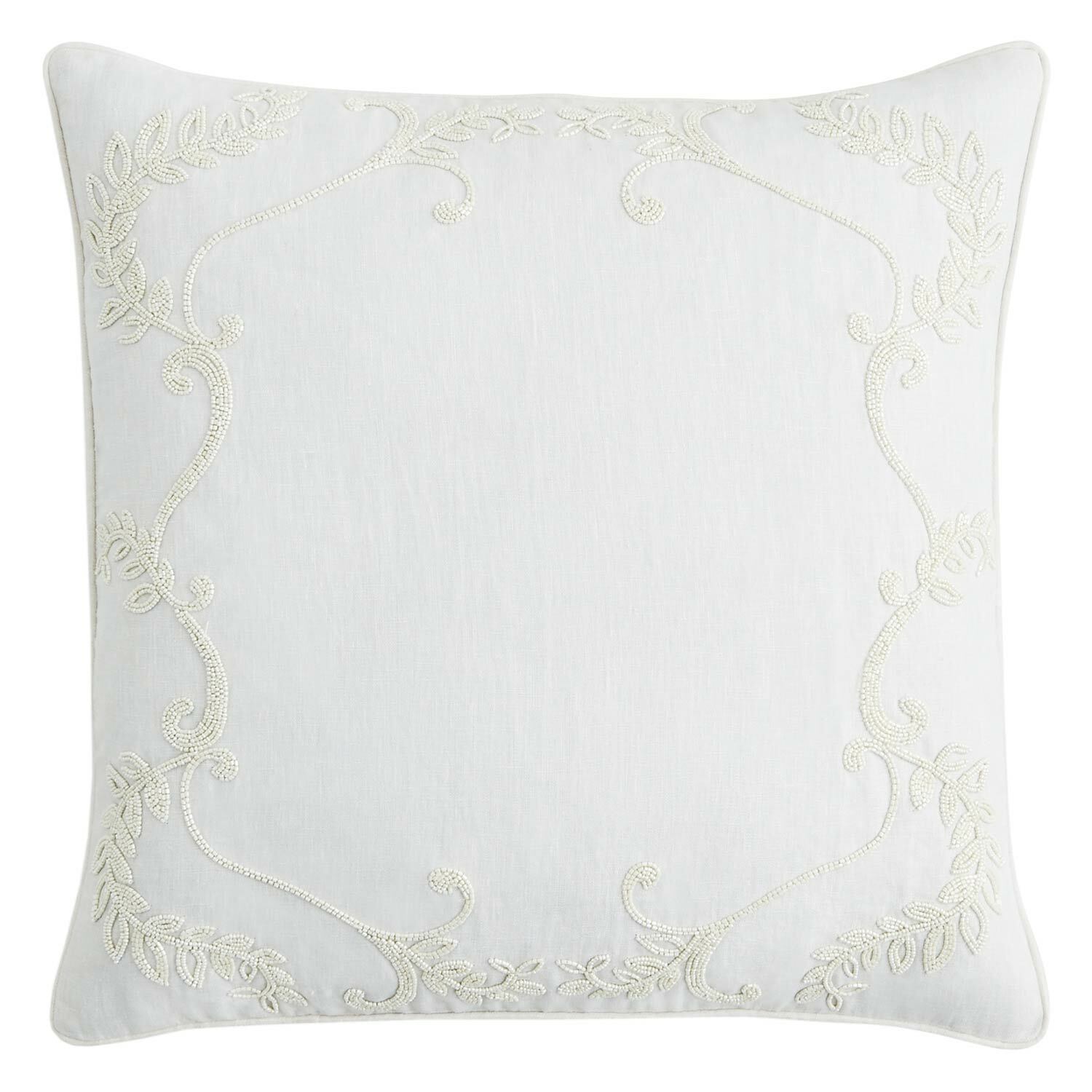 Декоративная подушка ручной работы Sferra Cressia цвета слоновой кости 20 x 20 17990₽