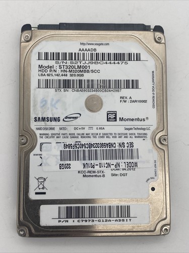 Samsung Spinpoint 320GB 2,5" SATA Festplatte HDD ST320LM001