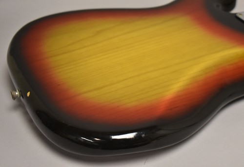 1975 Fender Precision Bass 3-Tone Sunburst Modified w/OHSC - Picture 15 of 24