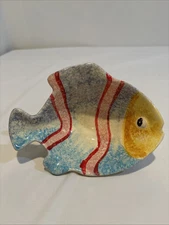Solimene Vietri Italy Fish Trinket Dish Dip Condiment Soap Bowl 6"