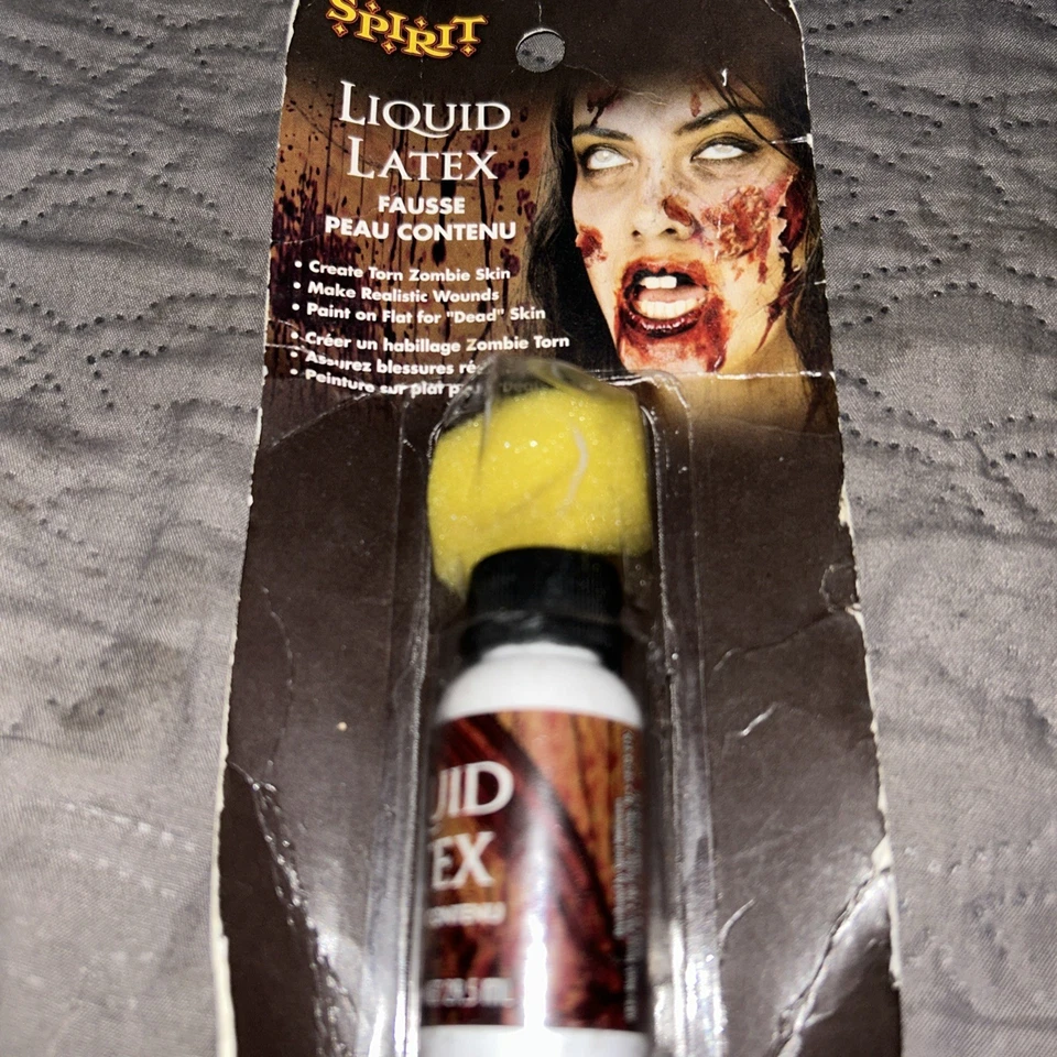 Nuevo en Paquete Spirit Halloween - 1 FL OZ Látex Líquido - Cosmético Realista de Halloween Foto 3 de 4