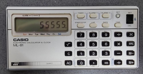 Calculadora Casio ML-81 Electrónica Musical Y Brújula Japonesa*Vintage. - Imagen 7 de 11