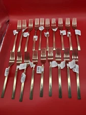 PROJECT 62 DUX CHAMPAGNE DINNER FORKS CHINA 19 PIECES