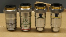 Zeiss Microscope Objectives - Lot Of 5    (R16)