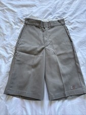 NWOT Dickies Baggy Chino Shorts Loose Fit Size 29 Made In USA Grey