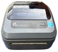 Zebra GK420D Label Thermal Printer with Cables and Labels