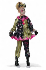 California Costumes Sinister Skull Clown Girl NEW Child Costume Size M 8-10