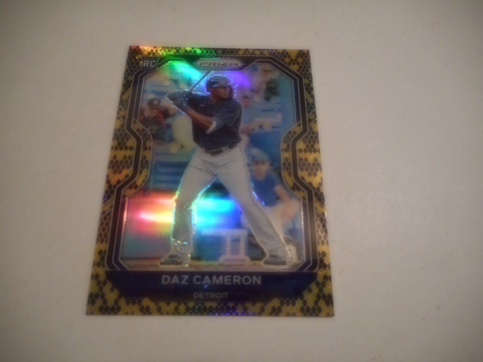 Daz Cameron 2021 Panini Prizm Rookie Camo Prizm #177 #/50 Detroit Tigers