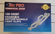 Titan Pro 100 Count Commercial Grade Gutter Clips, Shingle Clips, Light Clips