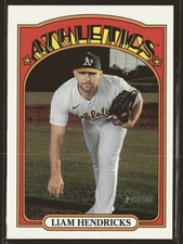 2021 Topps Heritage Liam Hendriks #397 Oakland Athletics