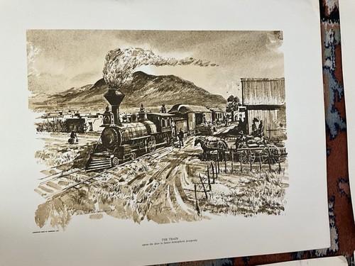 9 RUSSELL R. WATERHOUSE Sepia Prints 1970’s Southwest Stagecoach Covered Wagon - Picture 7 of 11
