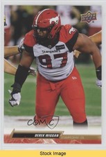 2023 Upper Deck CFL Gold Derek Wiggan #42 READ 1o9l