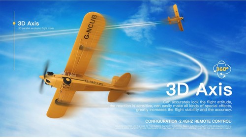 Großes Brushless Ferngesteuertes Flugzeug XK A160 RC Flugzeug Segelflugzeug WarII J3 Main... - Bild 6 von 9