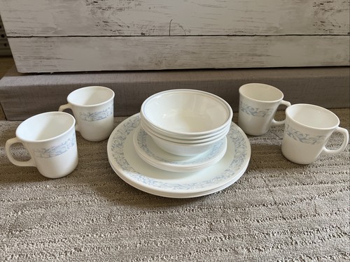 VINTAGE Corelle Sea & Sand 16 Piece - 4 Place setting Dinner Set - Picture 13 of 13
