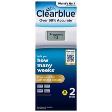 Clearblue Pregnancy Test Digital Weeks Indicator Over 99% Accurate - 2 Tests