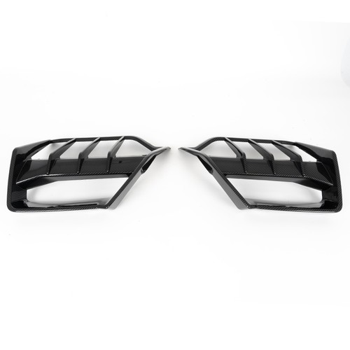 Carbon Black Rear Bumper Fin Diffuser For Corvette C8 Z51 Stingray 2020-2025 - Picture 9 of 10