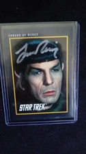 SIGNED Leonard Nimoy STAR TREK 25th Anniversary SPOCK Errand Of Mercy 1991 Card
