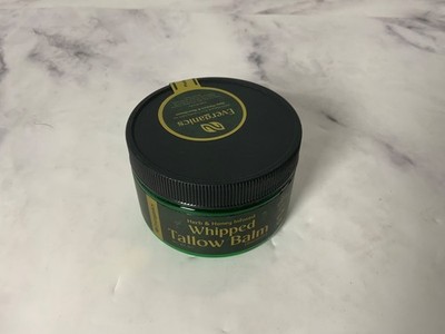 Everganics | Herb & Honey Infused Whipped Tallow Balm | Unscented, 4oz - New !