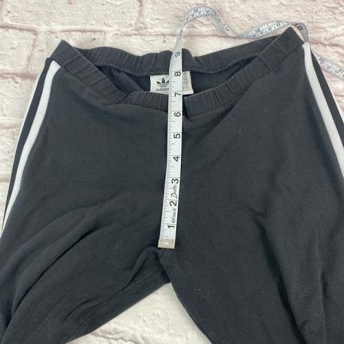 Adidas Leggings Girls Medium Trefoil Three Stripe Athletic DV2636 Black - Picture 8 of 12