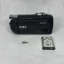 Sony Handycam HDR-CX405 HD 9.2MP Camcorder Black 60x Zoom Bundle