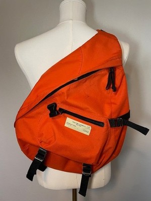 Structure Sling Crossbody Messenger Bag Backpack Orange 90's Y2K