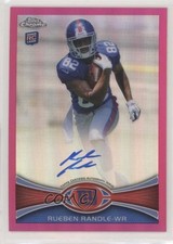 2012 Topps Chrome BCA Refractor Rookie Auto 26/75 Rueben Randle #70 Auto p6d