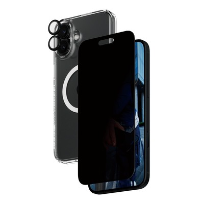 PanzerGlass 3-in-1 Privacy Protection Apple iPhone 16 Plus transp Case Folie NEU