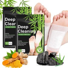 10/20/40X Foot Pads Detox Foot Patches Bamboo Vinegar Ginger Sleep Relaxatio