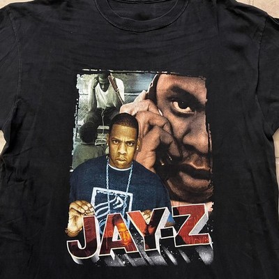 Vtg Jay Z Star Hip Hop Music Heavy Cotton Black T Shirt S-5XL For Fans BT438