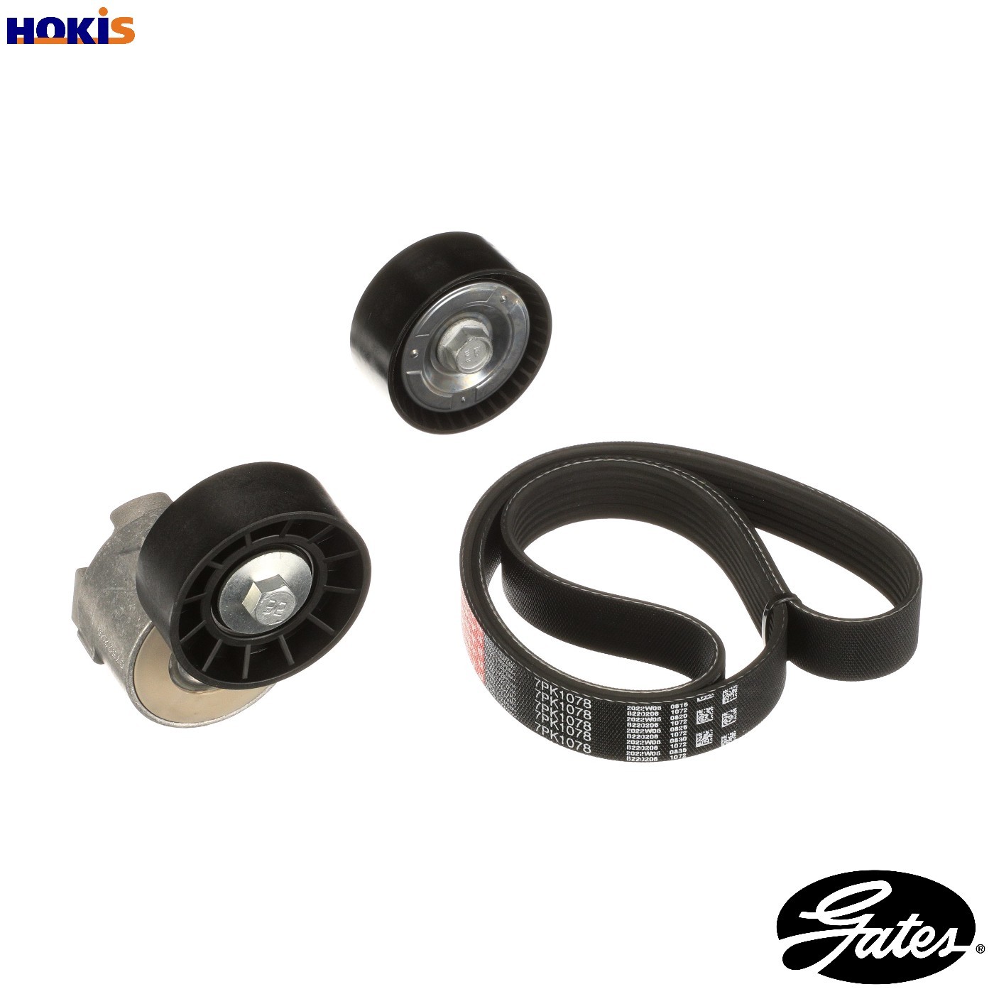 VRIBBED BELT SET K027PK1078 FOR FIAT DUCATO/Platform/Chassis/Van/Bus 2.3L 4cyl - Image 9
