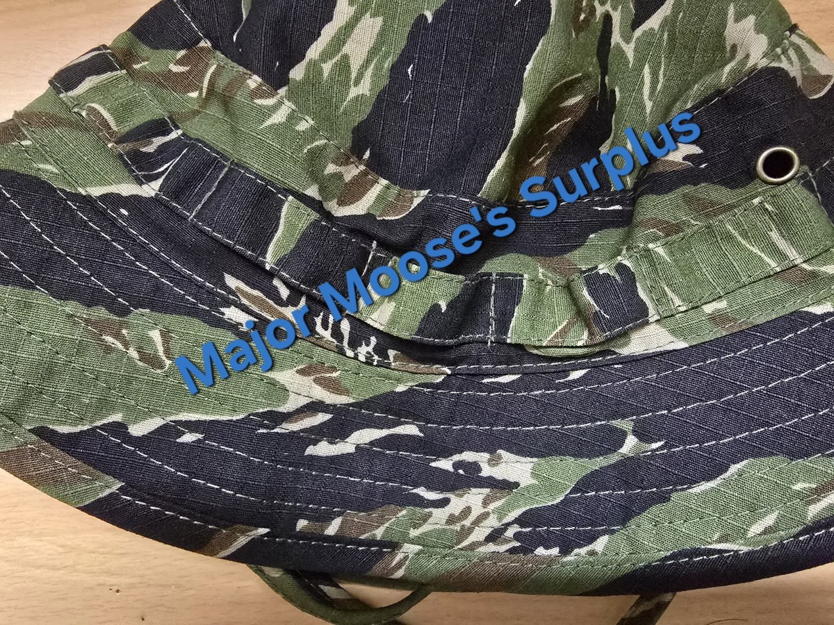 Vietnam War Short Brim JWD Tiger Stripe Camouflage Boonie Vietnam War Short Brim JWD Tiger Stripe Camouflage Boonie
