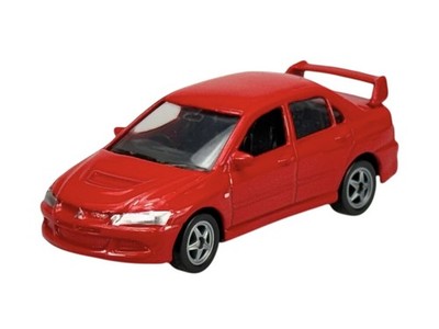 WELLY MITSUBISHI LANCER EVOLUTION VIII RED 1:60 DIE CAST METAL MODEL NEW IN BOX