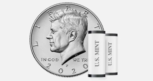 (5) 2 COIN sets (10) 2020 P&D KENNEDY HALF DOLLAR Brilliant Unc from mint rolls