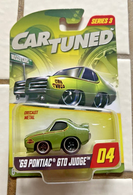Car Tuned Series 3 Walgreens Red Tab CarTuned Exclusive 69 Pontiac GTO Judge