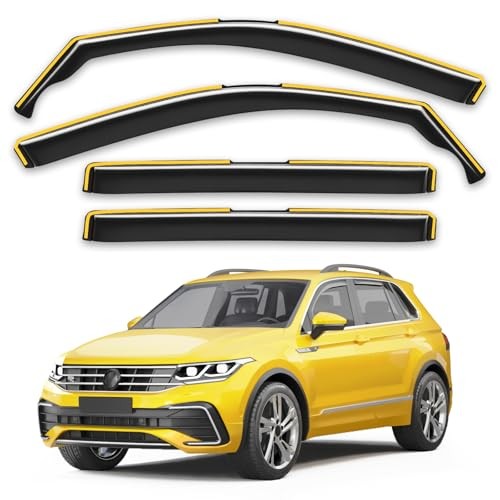 in-Channel Window Rain Guards Fit for Fit for 2018-2024 Volkswagen VW Tiguan