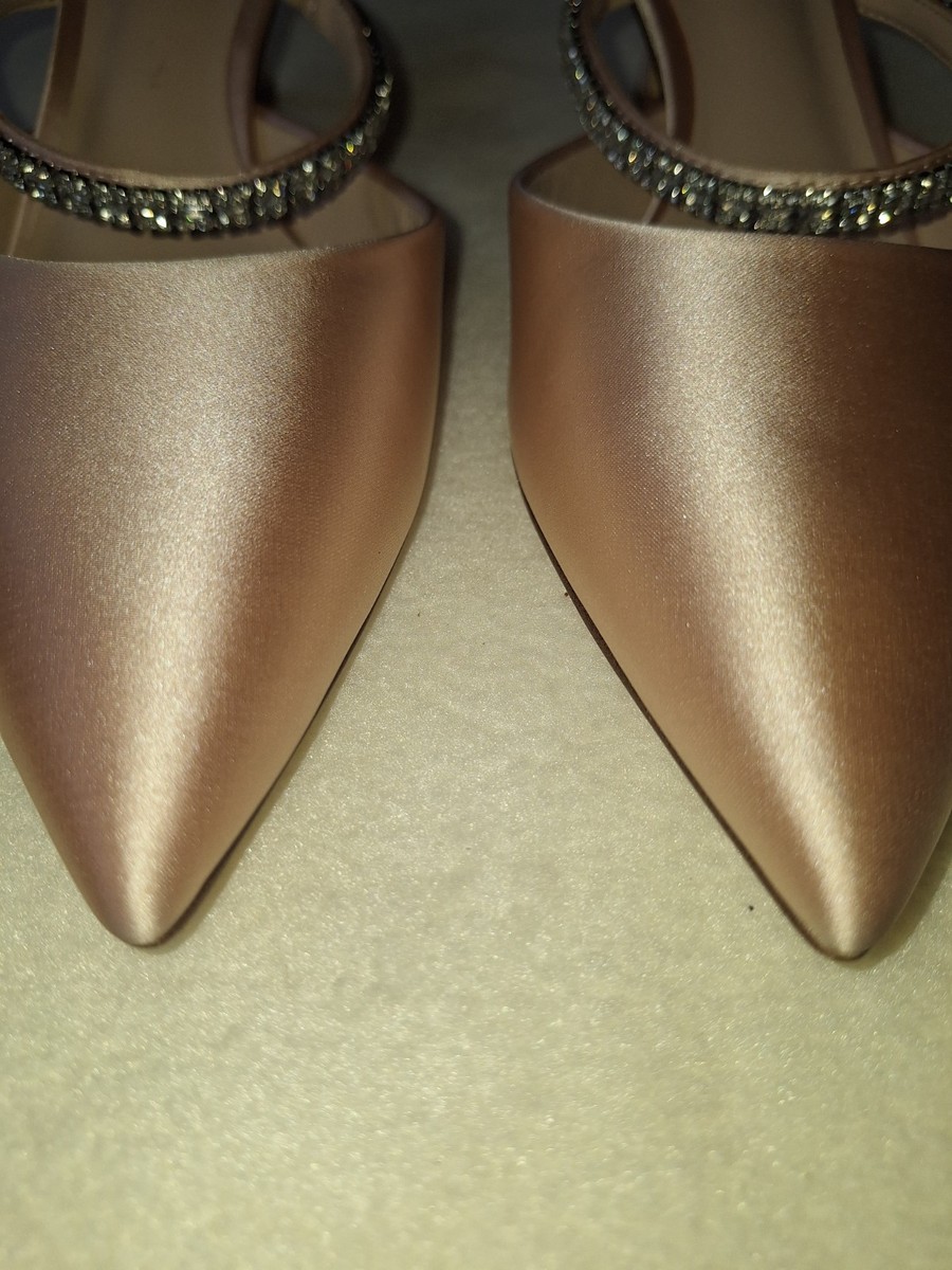 Charles & Keith AMBROSIA Satin Embellished Mule pumps View 3