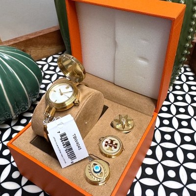 NEW TORY BURCH Reva Gold-Tone Watch 26mm Gift Set TBW4045 | eBay display picture 1