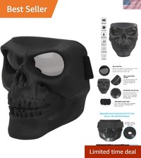 Durable Skull Face Mask for Motorcycle, Cycling, and Halloween Fun - Medium Size