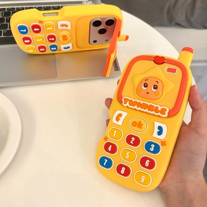 Чехол для iPhone 17 16 15 Pro 14 13 3D ретро мультфильм силиконовый чехол для мобильного телефона - Изображение 2 из 4