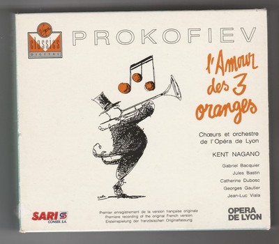 Prokofiev : L'Amour des Trois Oranges 2 CDs Kent Nagano