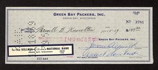 1959 Vince Lombardi & Olejniczak Signed Check to Packers Ticket Manager PSA LOA