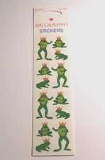 Mrs. Grossman's Stickers Lot 2 Strips New Package ~Opal Frog Prince~ RARE HTF