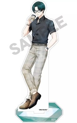 BlueLock Rin Itoshi Acrylic Stand with Holiday Glasses and Color Features